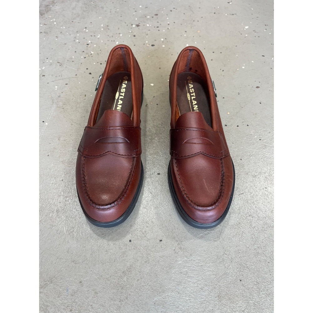 Eastland Classic II Penny Loafers Womens 7.5 M Brown Leather Slip On Shoes - Picture 3 of 9